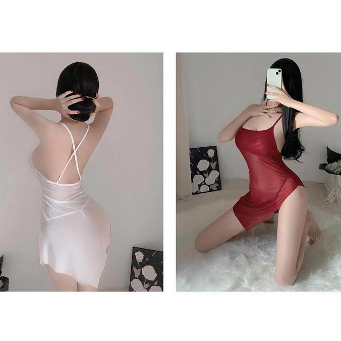 Promo [N.L] Lingerie Dress Wanita Baju Kostum Sexy Linjerie Seksi Dinas Perempuan Lc Dugem Costume P
