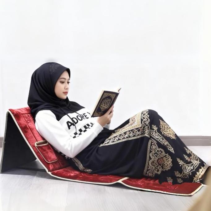 BEST SELLER SAJADAH EMPUK BER-SANDARAN - HADIAH TERBAIK UNTUK ORANG TUA TERCINTAEMPUK & NYAMAN UNTUK