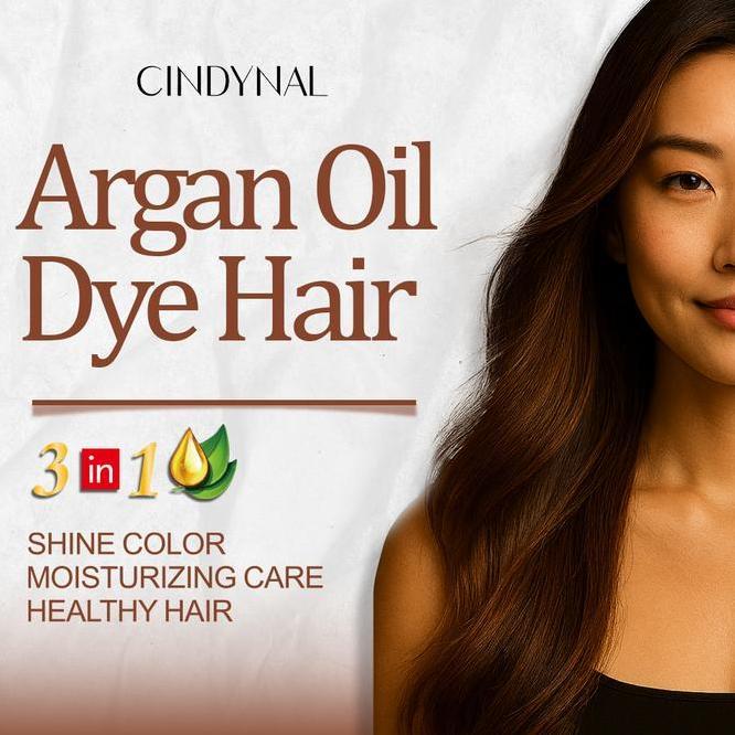 Cindynal Mokeru Shampoo Argan Oil Shampoo Semir Pewarna Rambut Ml