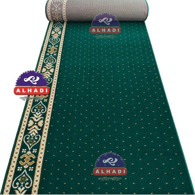 Alhadi Karpet Masjid PERGRA METERAN Ukuran 120 x 100cm Tebal 12mm Sajadah Mushola Terlaris (TERBAIK)