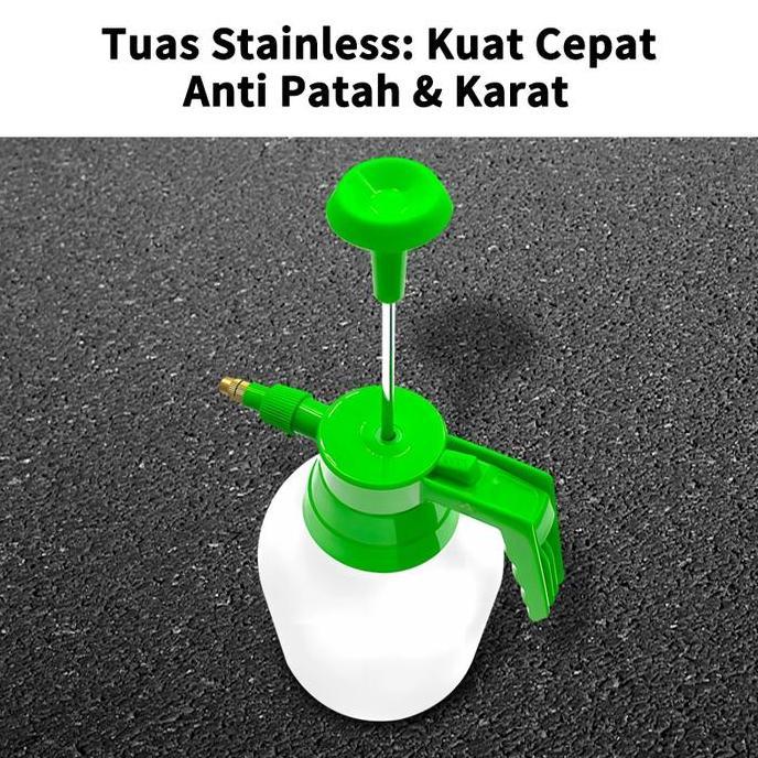 FEIBAO Botol Semprot Air 2 Liter Manual Tekanan Tinggi untuk Tanaman, Kebun, Pupuk, dan Pembersih Pe