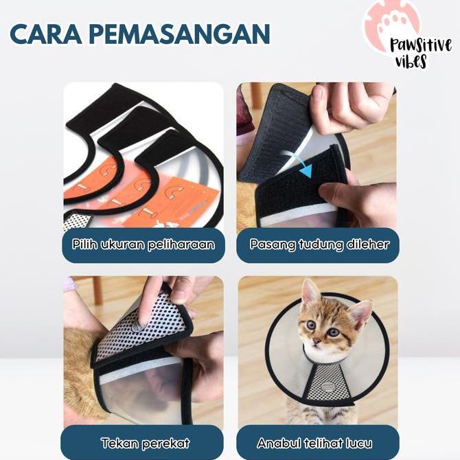 PELINDUNG LEHER ANJING KUCING | CAT DOG NECK COLLAR | CONE COLLAR