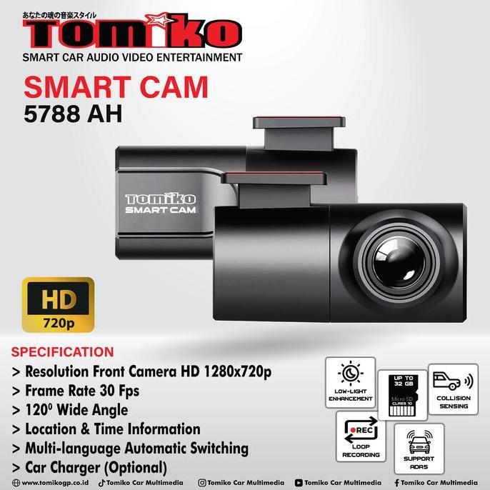 Tomiko 5788 AH Smart Cam DVR / Dashcam Mobil Universal hanya untuk Head Unit Android