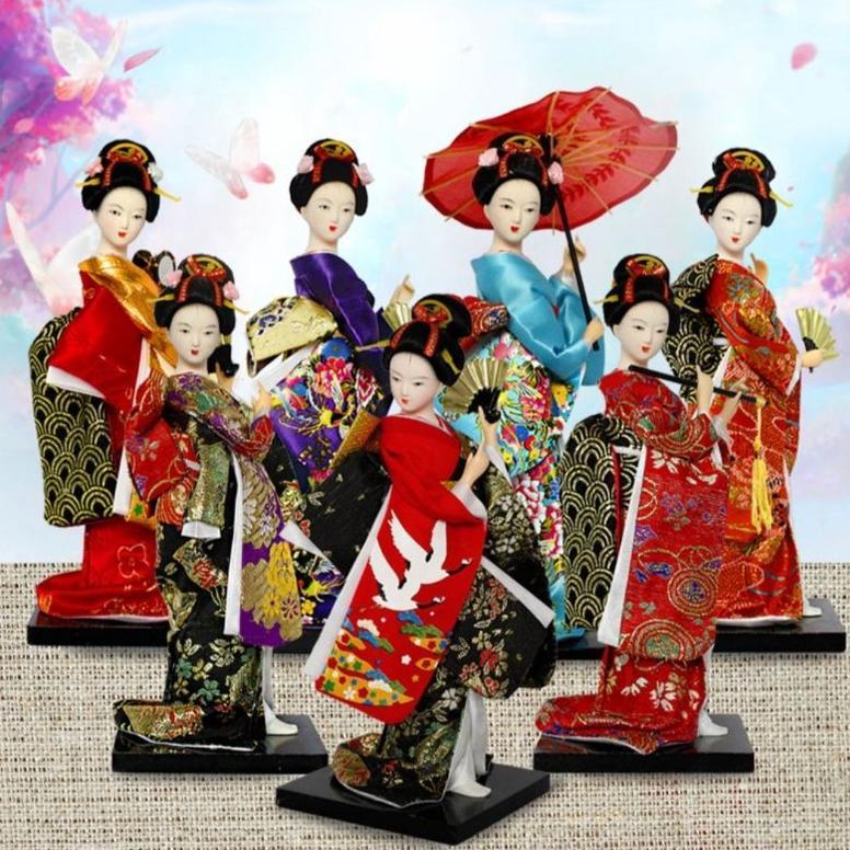Boneka geisha/boneka Jepang/boneka oshin