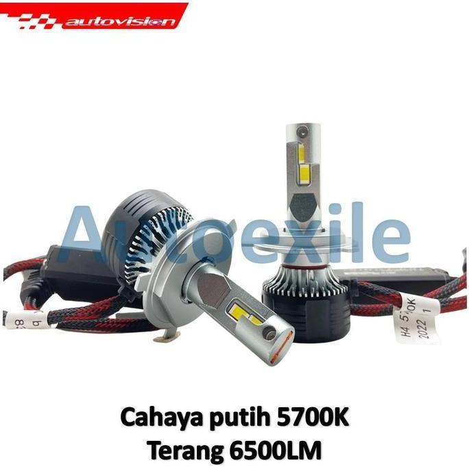 Autovision Carbon LX LED Headlight H4 12V 63W Putih 5700K Lampu Depan Mobil High Beam Low Beam (TERB