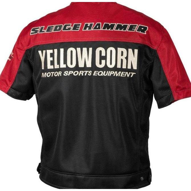 YELLOW CORN YMT-005 BLACK RED | JAKET MOTOR | ORIGINAL (TERBAIK) (TERBARU) (TERMURAH)