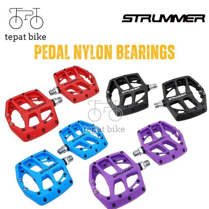 PEDAL STRUMMER PD-N7 PDN7(9/16", NYLON, 2 BEARINGS) MTB BMX COMMUTER FEDERAL KALCER / AS BESAR - MER
