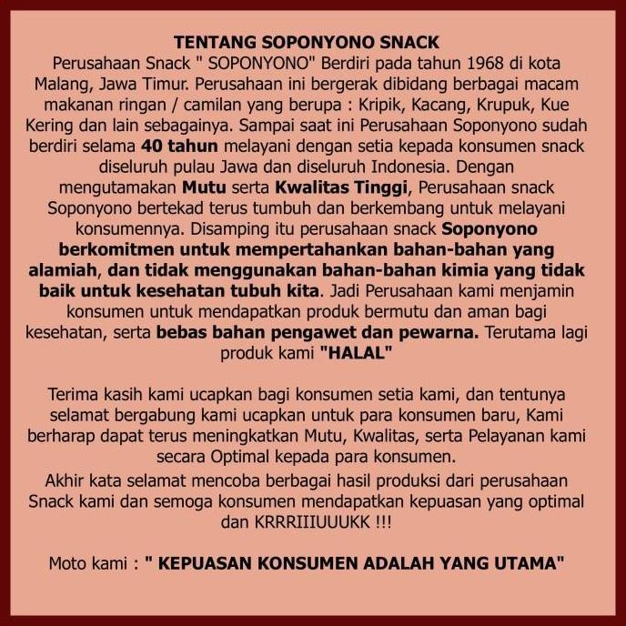 Thebest- Kue Soes Soponyono Original / Kue Soes Kering / Kue Sus Asli Soponyono