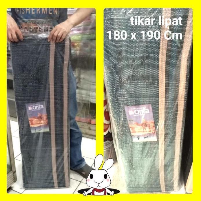 Tikar lantai/tikar Lipat, plastik, cap Onta, ukuran 190 x 190 Cm