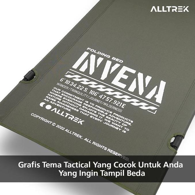 ALLTREK Folding Bed INVENA Velbed Lipat Camping Portable (TERBAIK) (TERBARU) (TERMURAH)