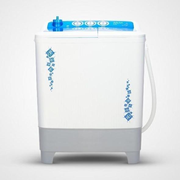 Terlaris Arisa Mesin Cuci 2 Tabung 9962 Black 8.5Kg - 9Kg (Garansi Resmi) Promo