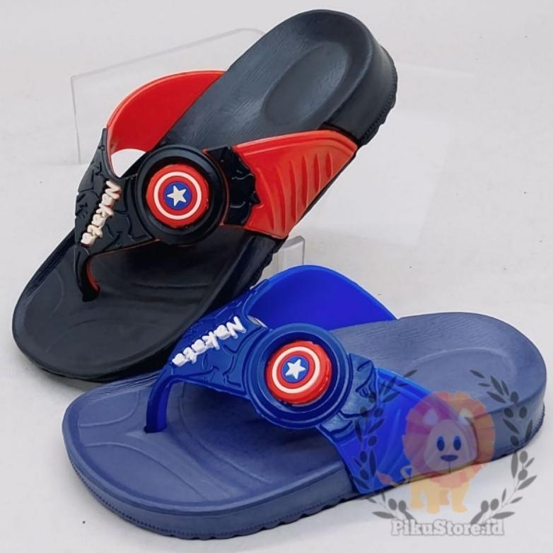 [PIKU] Sandal Jepit Anak Karakter Spiderman Captain America Sendal Anak NAKATA