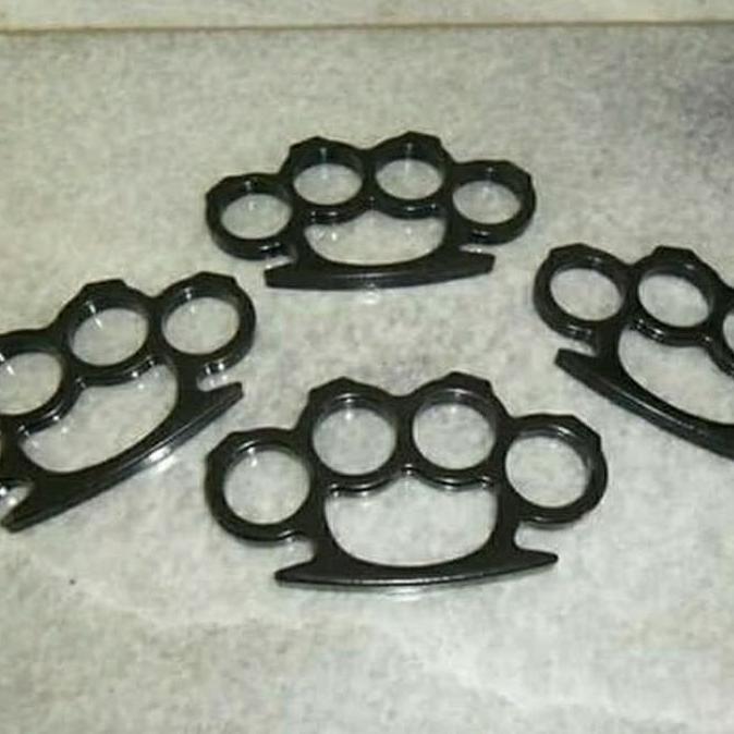 Satuan Knuckle Bernekel Hitam Trakling Krakling Alat Tinju Besi Tipis (TERBAIK) (TERBARU) (TERMURAH)