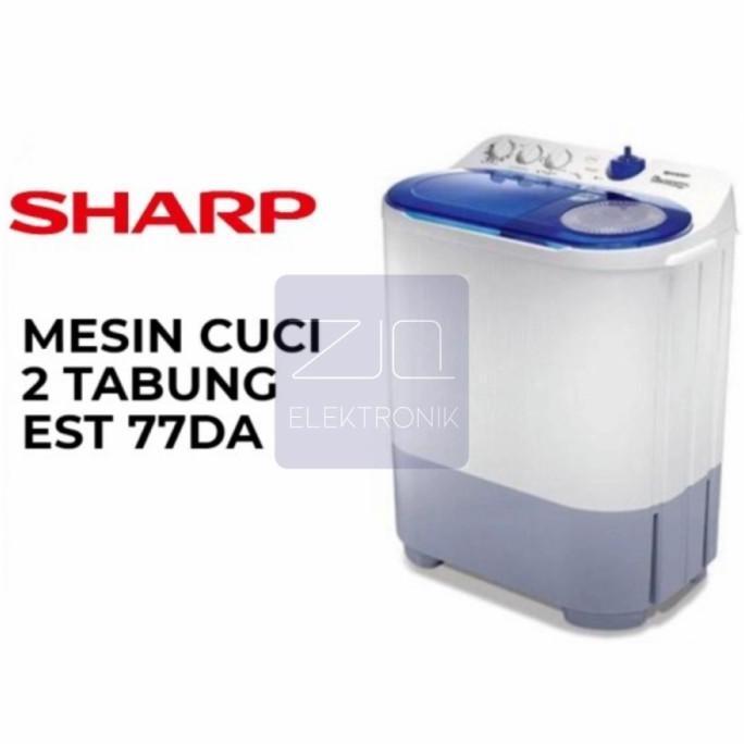 Terlaris Mesin Cuci Sharp Est 77 Da 7Kg 2 Tabung 77Da 7 Kg Dolphin Low Watt
