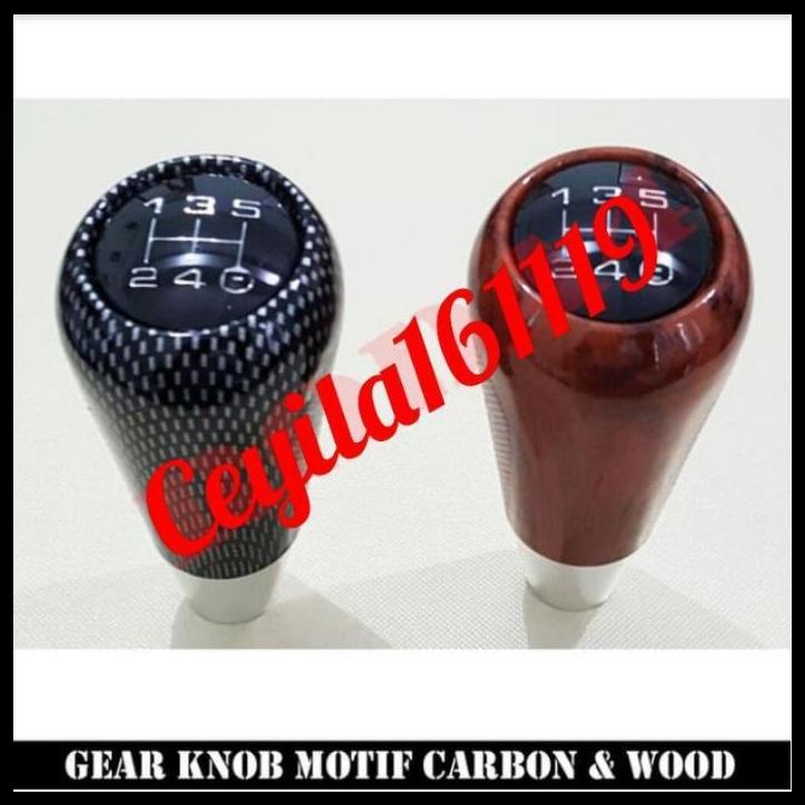 BEST DEAL GEAR KNOB WOD CARBON / WOD KAYU MOBIL GRAND MAX / LUXIO