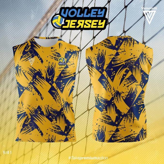 Baju Volly Dewasa Kaos Volly Jersey Vollyball Print By VamotellI #VJ10 (TERBAIK) (TERBARU) (TERMURAH