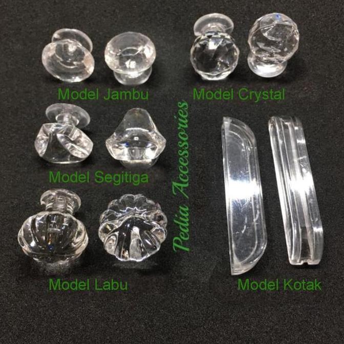 Tarikan Laci Akrilik model/Acrylic Drawer Door Handle Clear