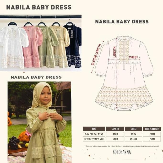 Promo Bohopanna - Nabila Dress Bohopanna- Nabila Kids Dress - Nabila Baby Dress