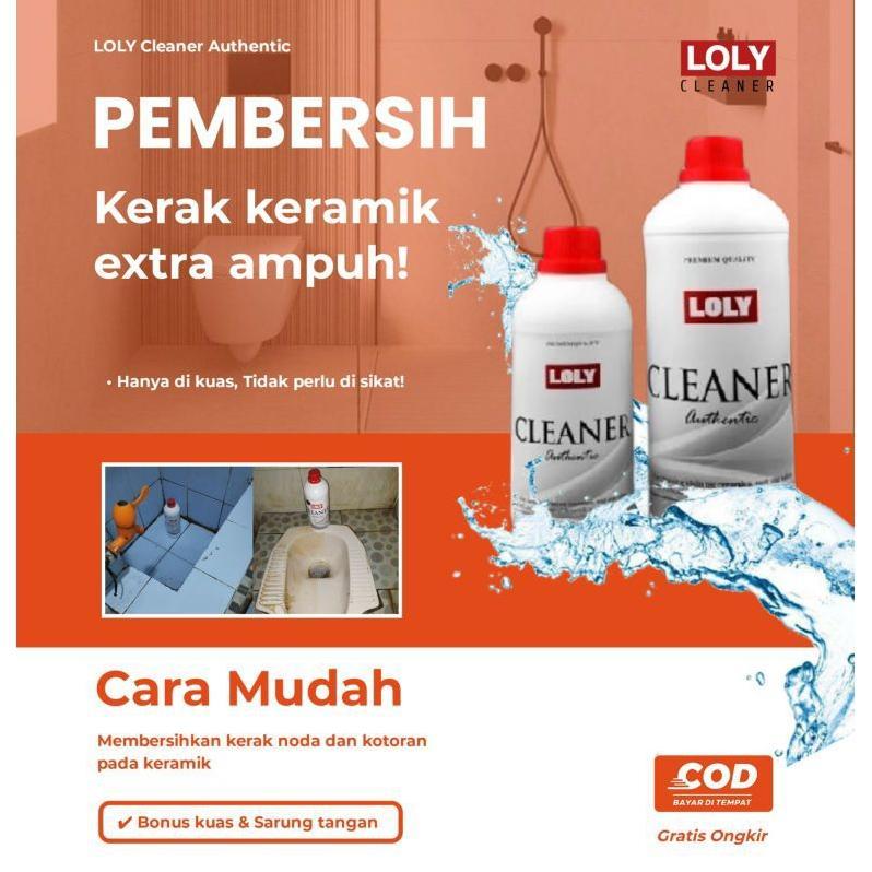 TERLARIS  LOLY peembersih kerak lantai kamar mandi ( 500ML) GRATIS KUAS DAN SARUNG TANGAN