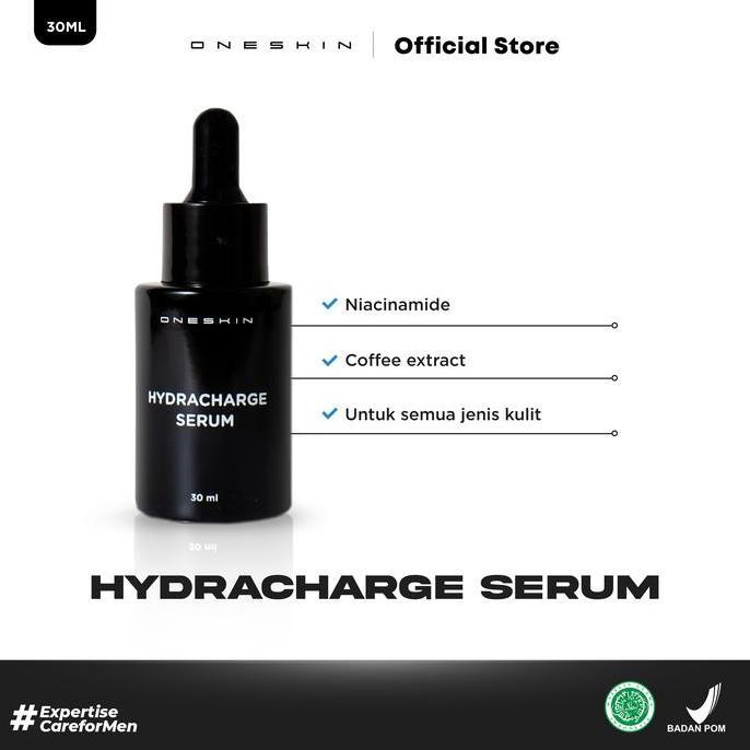 Oneskin Hydracharged Serum | Mengatasi Jerawat & Mencerahkan Kulit Wajah Pria