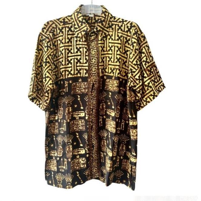 Sale Kemeja Batik Pria Bahan Paris - Ready Stock Banyak Motif