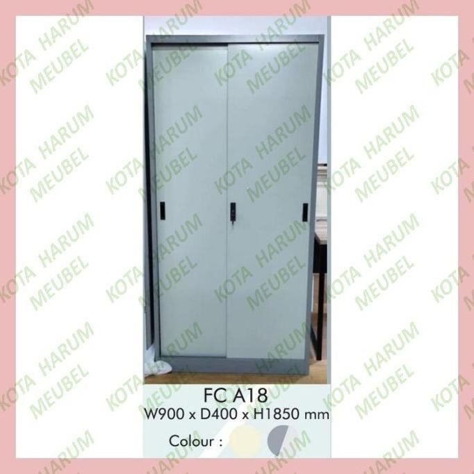 lemari arsip kantor besi pintu sliding geser fc a18 fca 18 fc-a18
