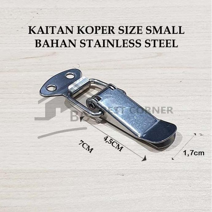 Kaitan Koper Small STAINLESS STEEL / Overval / Kaitan peti / Koper