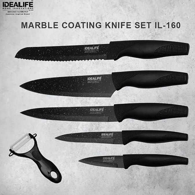 IDEALIFE Knife Set IL160 Perlengkapan Pisau Dapur Pisau Set IL-160 (TERBAIK) (TERBARU) (TERMURAH)
