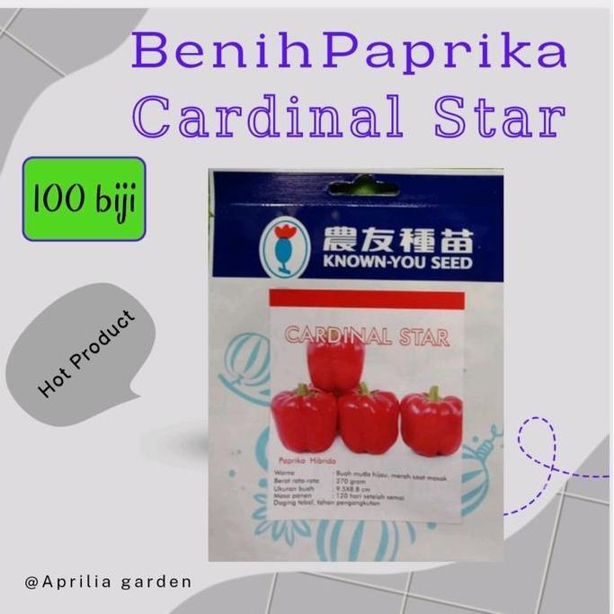 Benih Paprika Cardinal Star 100 butir Original Known You Seed
