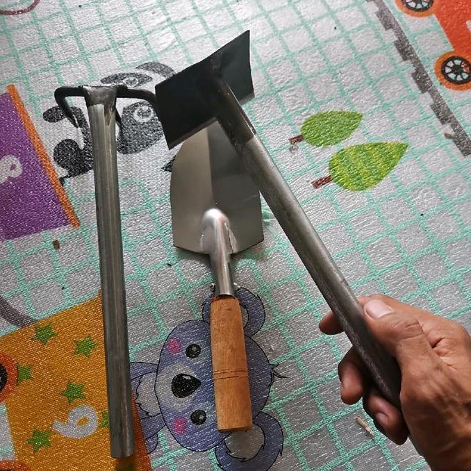 Paket berkebun hemat Cangkul - Garukan sampah - sekop taman mini (TERBAIK) (TERBARU) (TERMURAH)