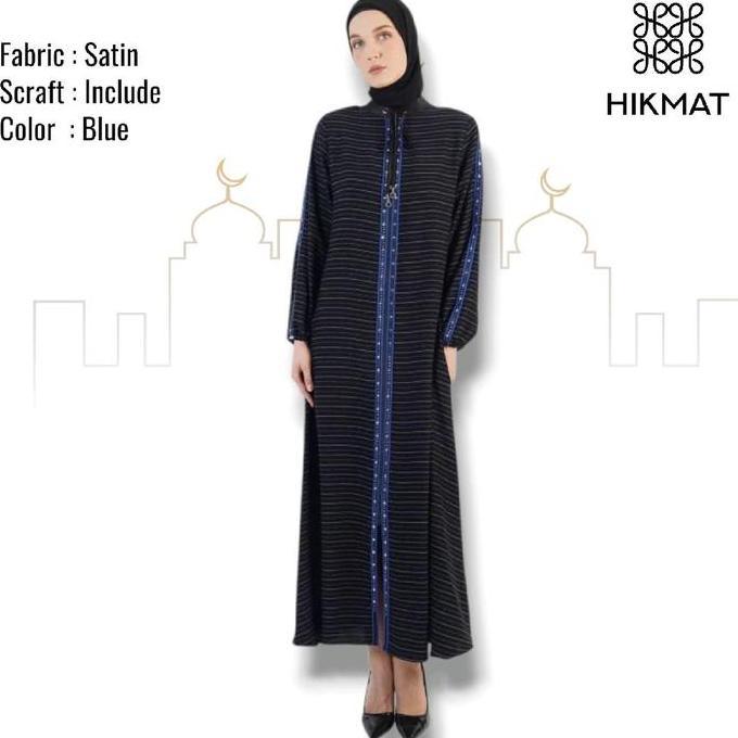 Sale A8525 - Abaya Hikmat Fashion Original A8525 Set Hijab