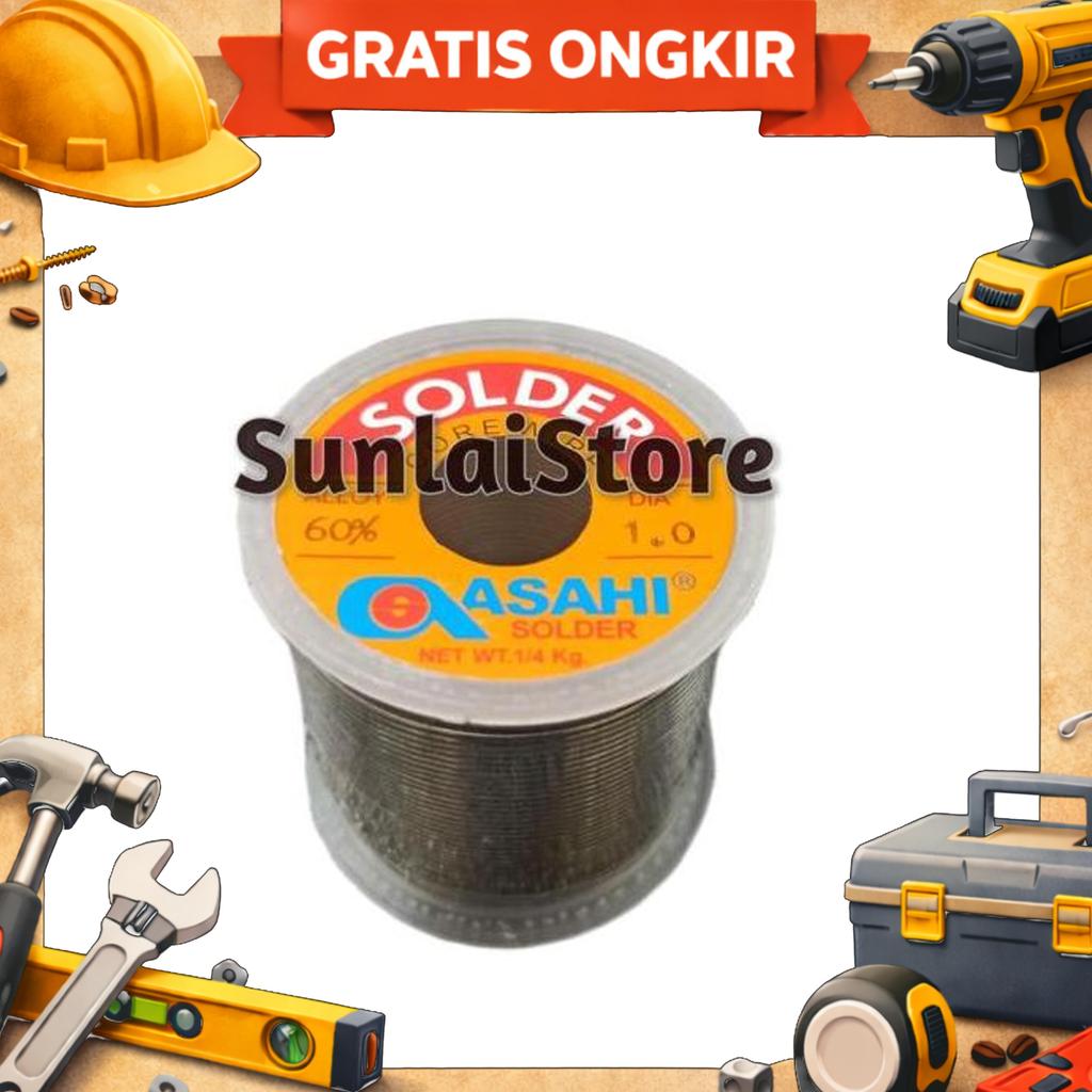 Timah Asahi 1 Mm 250G 60/40 Timah Solder Asahi