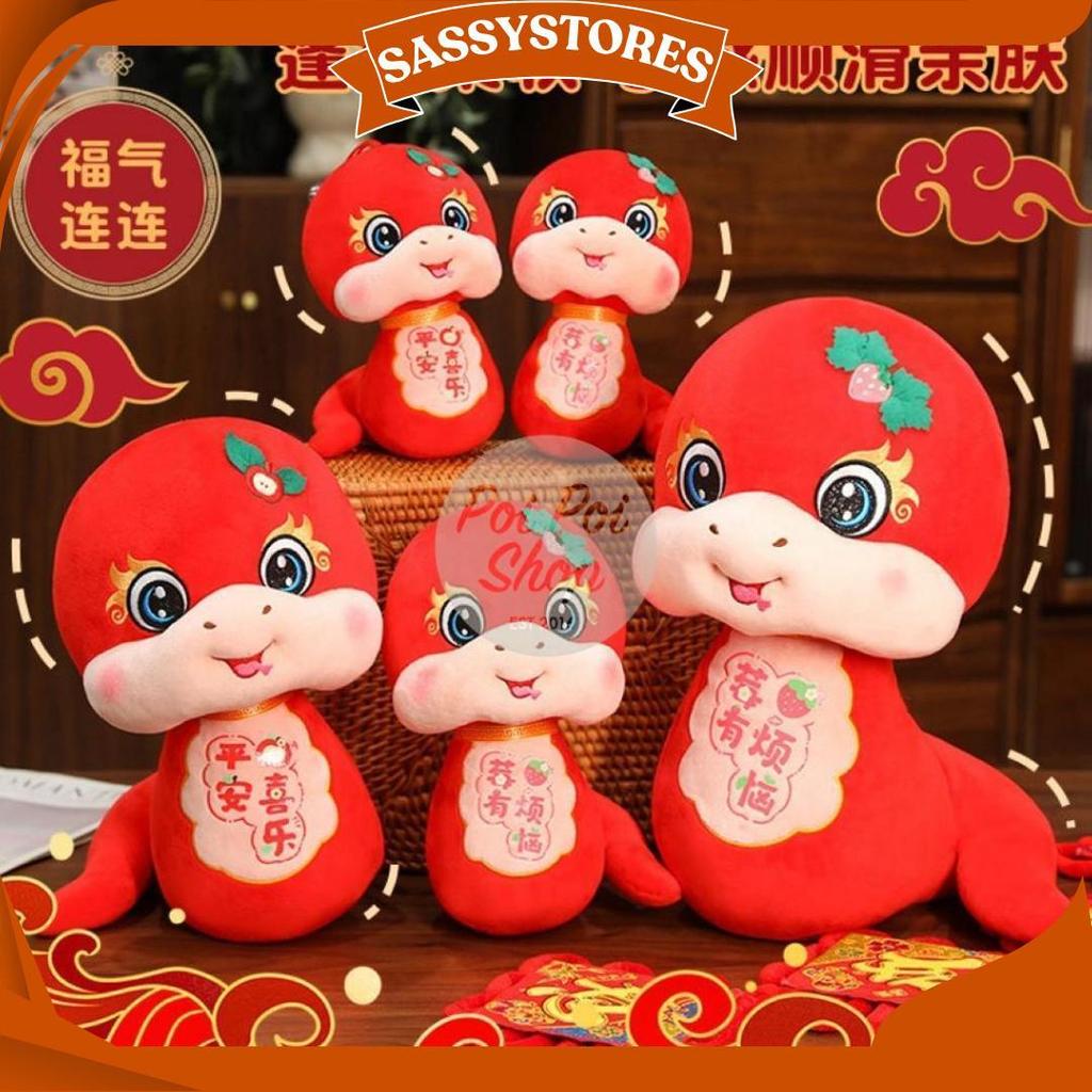 Boneka Imlek Shio Kuda Api 2026 Cny Dekorasi Souvenir Imlek Hotel Cafe Boneka Lucu Boneka Imlek Hias
