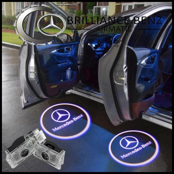 TERLARIS LAMPU PINTU MOBIL LED W203 SLK R171/R172 LOGO MERCEDES BENZ LED CAR
