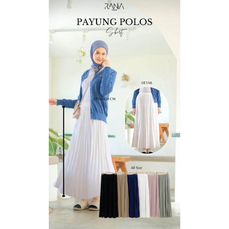 STOK TERBATAS Rok Plisket Polos Rania ZR Dan Hi Fashion Original Terbaru 2024