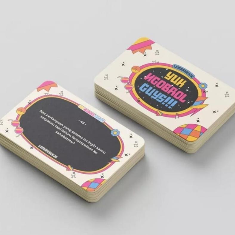 kartu permainan yuk ngobrol guys isi 50 kartu