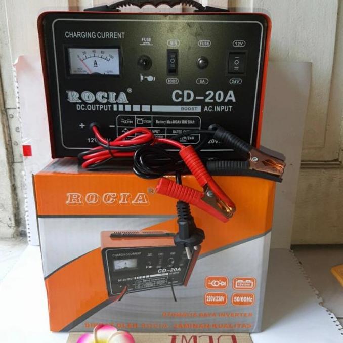Battery Charger 12V/24V 20A Charger Aki 20A Charger Aki Up to 400AH