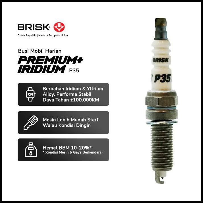 TERMURAH BUSI HONDA CRV GEN4 2015UP ASLI BRISK PREMIUM+ IRIDIUM 