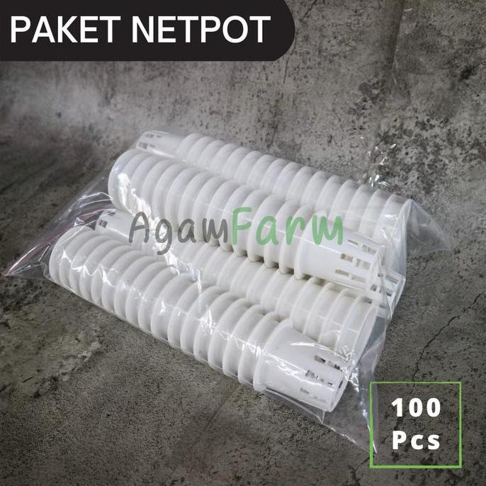 Netpot hidroponik 5cm Putih Paket 100pcs | Netpot hidroponik 5 cm putih | Netpot hidroponik putih