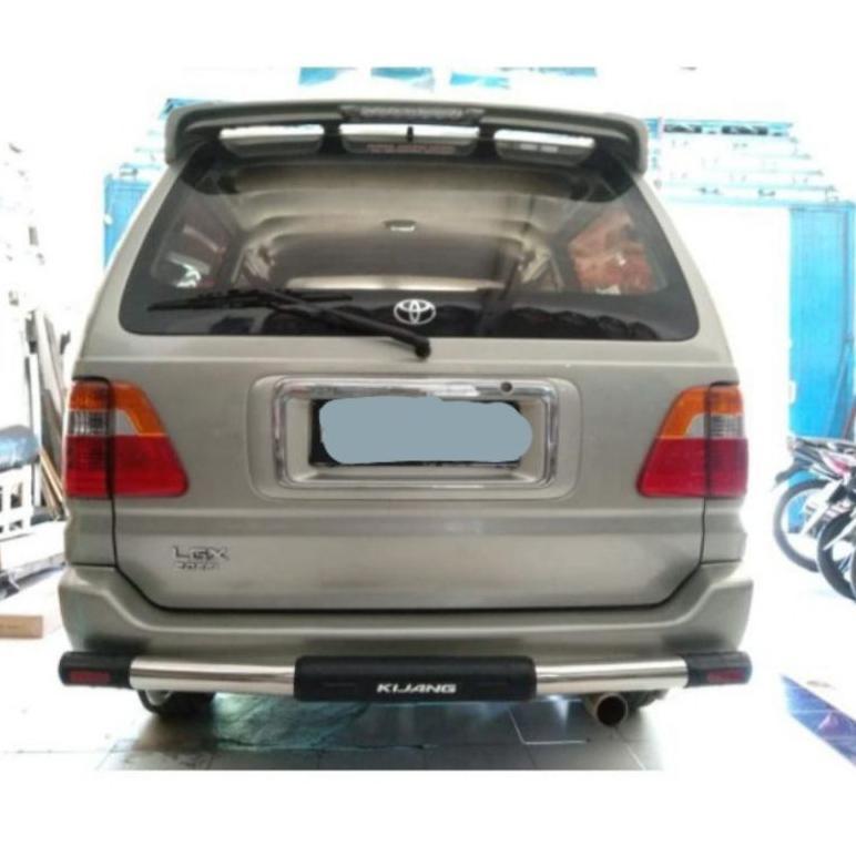 BUMPER/TANDUK PENGAMAN BELAKANG STAINLES KIJANG NEW KAPSUL/LGX/KRISTA/SGX TAHUN 1997-2004 Fulset