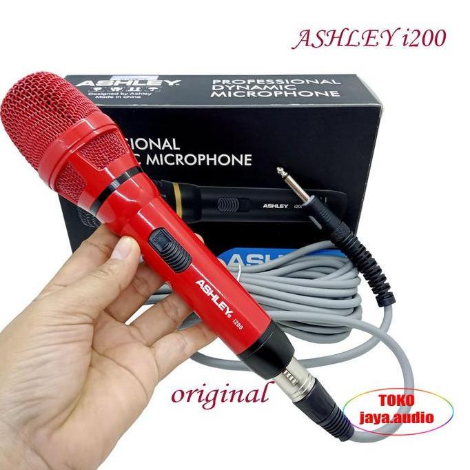 Newall-- Mik Kabel Ashley I200 Mic Kabel Panjang Mikrofon Kabel Ashley Mik Vokal Suara Jernih