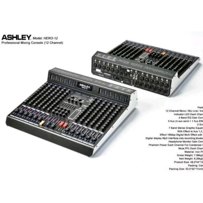Newall-- Mixer Audio Ashley 12 Channel Ashley Hero 12 Hero12 Original