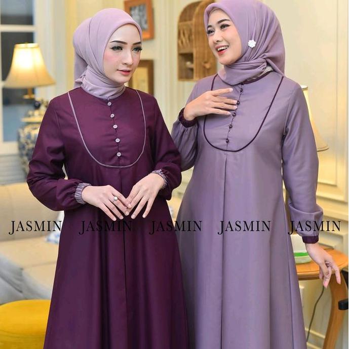 gamis kombinasi gamis katun toyobo gamis muslim gamis polos K. 002