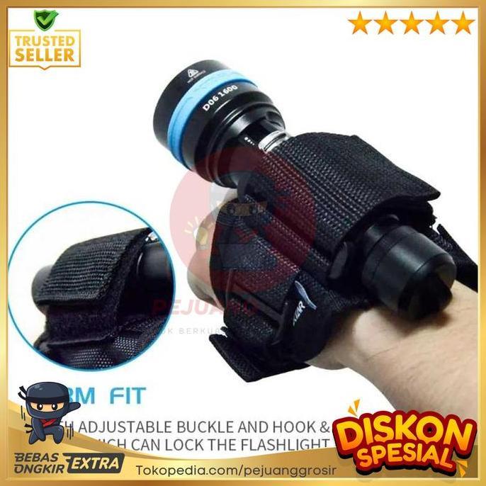 XTAR Pegangan Senter Selam Wrist Strap Diving Flashlight Adjustable