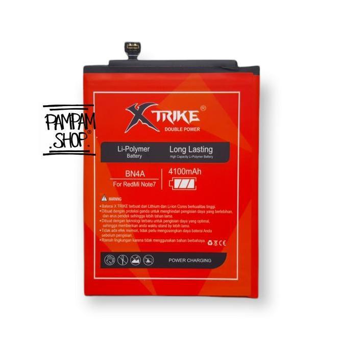 Hradpix- Xtrike Baterai Double Power Bn4A Compatible For Xiao Redmi Note 7 Note 7 Pro Bn4A Batre Bat