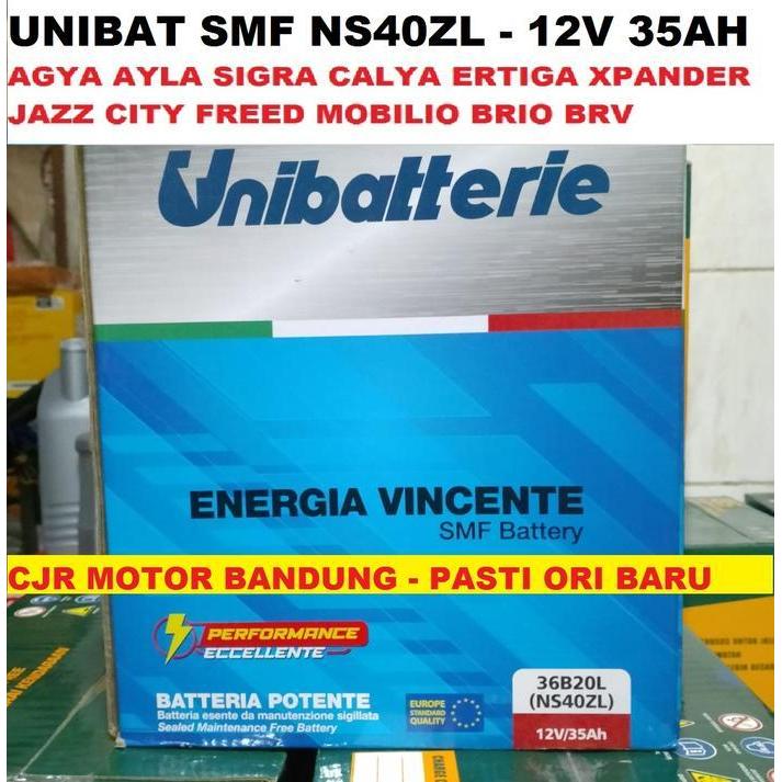 Unibat Aki Kering Ns40Zl Aki Mobil Brio Calya Sigra Karimun Mobilio Original Dan Terpercaya