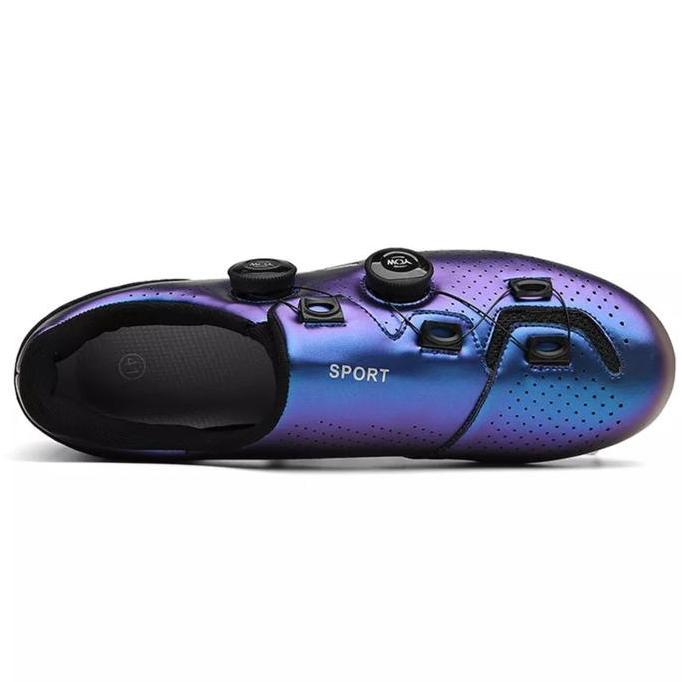 Murah Sport Sepatu Sepeda Cleat MTB Sepatu Gowes Cleat MTB 2 BOA Biru Non COD