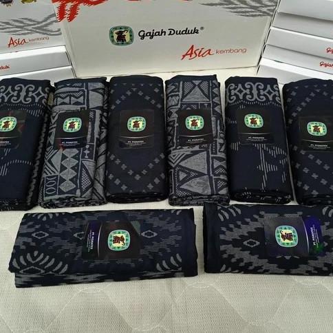 SALE Sarung Dewasa Gajah Duduk Asia Kembang Hitam Katun Muslim Motif Terbaru Premium Halus dan Lembu