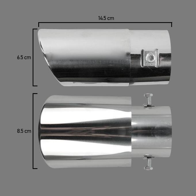 Powerx- Muffler Ujung Pipa Knalpot Mobil Avanza Sigra Calya Racing Baut