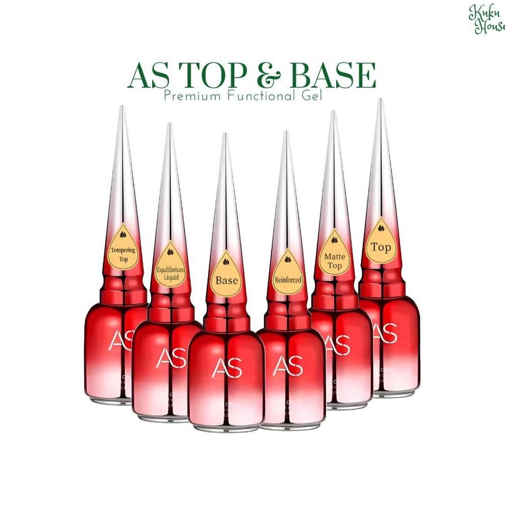 AS Top Coat / Base Coat Nail Gel UV 15 ml Base coat Top coat / Kutek AS